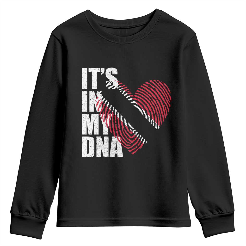 Its In My DNA Trinidadian And Tobagonian Youth Sweatshirt Trinidad And Tobago Flag TS11 Black Print Your Wear