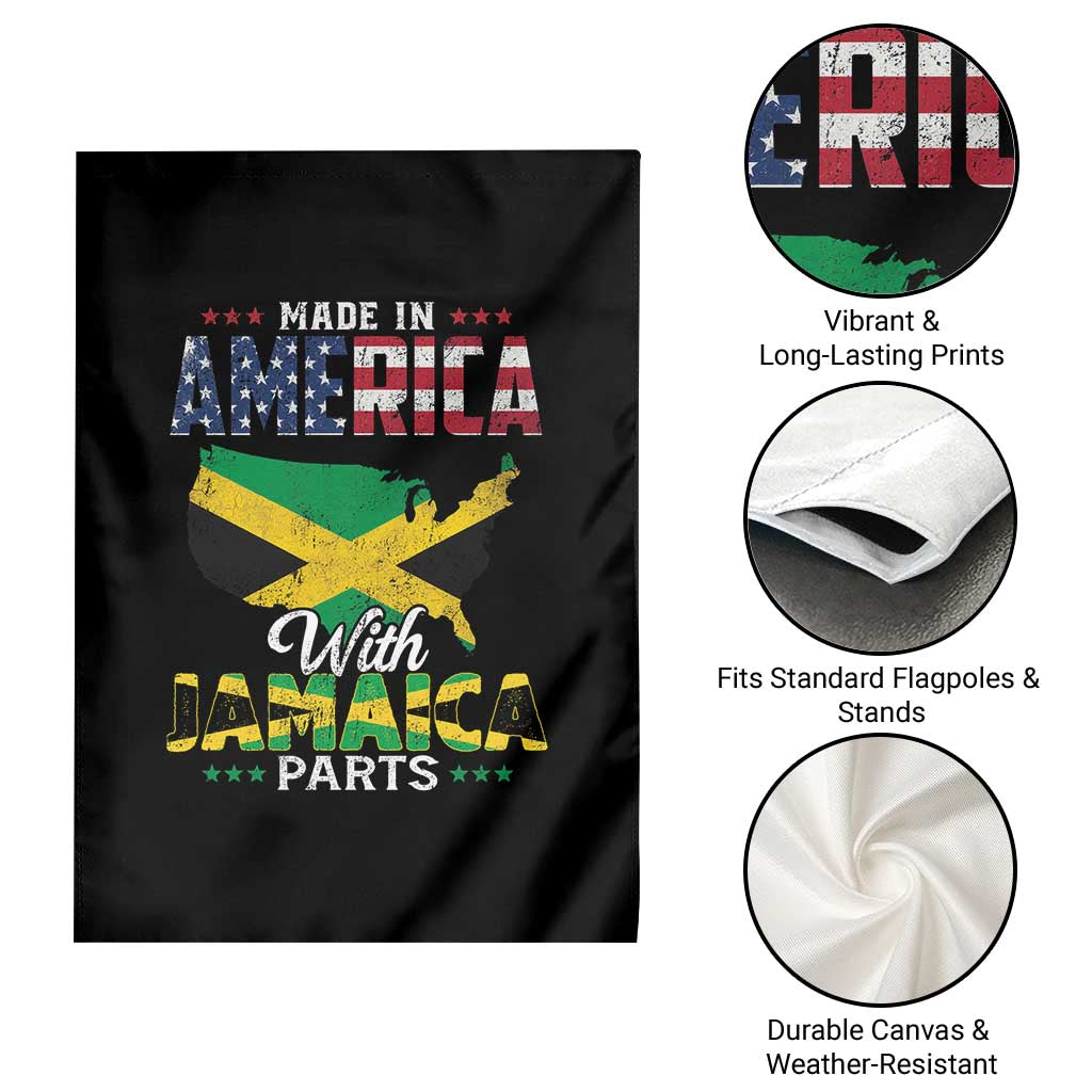Made In America With Jamaica Parts Garden Flag Jamaican American TS11 Print Your Wear