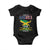 Made In America With Jamaica Parts Baby Onesie Jamaican American TS11 Black Print Your Wear