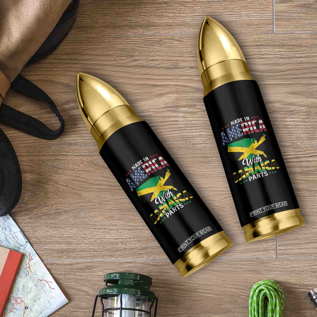 Made In America With Jamaica Parts Bullet Tumbler Jamaican American TS11 Print Your Wear