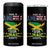 Made In America With Jamaica Parts 4 in 1 Can Cooler Tumbler Jamaican American TS11 One Size: 16 oz Black Print Your Wear
