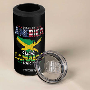 Made In America With Jamaica Parts 4 in 1 Can Cooler Tumbler Jamaican American TS11 Print Your Wear