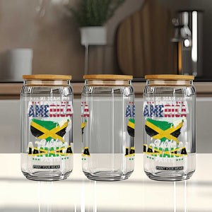 Made In America With Jamaica Parts Glass Can Jamaican American TS11 Print Your Wear