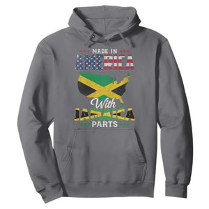 Made In America With Jamaica Parts Hoodie Jamaican American TS11 Charcoal Print Your Wear