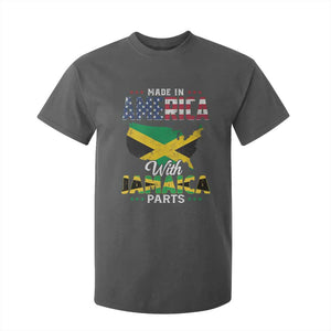 Made In America With Jamaica Parts T Shirt For Kid Jamaican American TS11 Dark Heather Print Your Wear