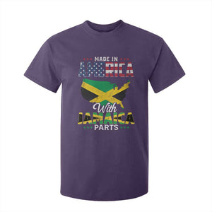Made In America With Jamaica Parts T Shirt For Kid Jamaican American TS11 Purple Print Your Wear