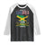 Made In America With Jamaica Parts Raglan Shirt Jamaican American TS11 Black White Print Your Wear