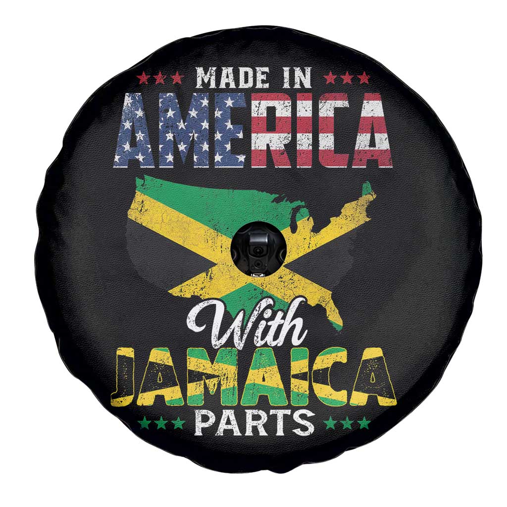 Made In America With Jamaica Parts Spare Tire Cover Jamaican American TS11 Print Your Wear