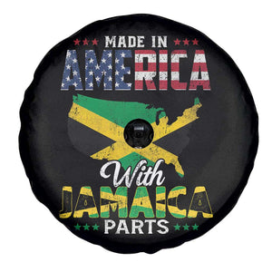 Made In America With Jamaica Parts Spare Tire Cover Jamaican American TS11 Print Your Wear