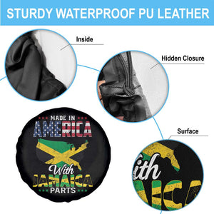 Made In America With Jamaica Parts Spare Tire Cover Jamaican American TS11 Print Your Wear