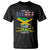 Made In America With Jamaica Parts T Shirt Jamaican American TS11 Black Print Your Wear