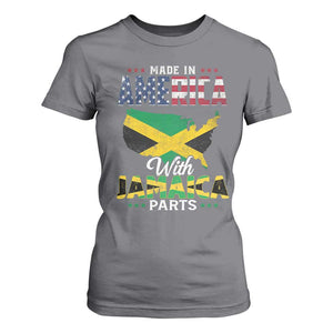Made In America With Jamaica Parts T Shirt For Women Jamaican American TS11 Charcoal Print Your Wear