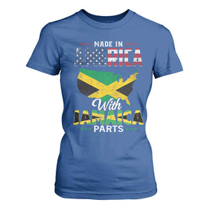 Made In America With Jamaica Parts T Shirt For Women Jamaican American TS11 Royal Blue Print Your Wear