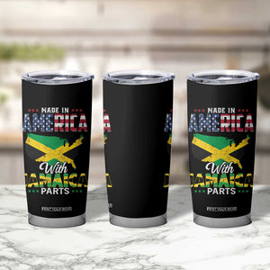 Made In America With Jamaica Parts Tumbler Cup Jamaican American TS11 Print Your Wear