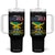 Made In America With Jamaica Parts Tumbler With Handle Jamaican American TS11 One Size: 40 oz Black Print Your Wear