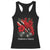 Trinidadian and Tobagonian Pride Racerback Tank Top Trinidadian Roots Scarlet Ibis Steelpans TS11 Black Print Your Wear