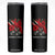 Trinidadian and Tobagonian Pride Skinny Tumbler Trinidadian Roots Scarlet Ibis Steelpans TS11 Black Print Your Wear