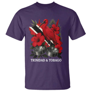 Trinidadian and Tobagonian Pride T Shirt Trinidadian Roots Scarlet Ibis Steelpans TS11 Purple Print Your Wear