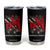 Trinidadian and Tobagonian Pride Tumbler Cup Trinidadian Roots Scarlet Ibis Steelpans TS11 Black Print Your Wear