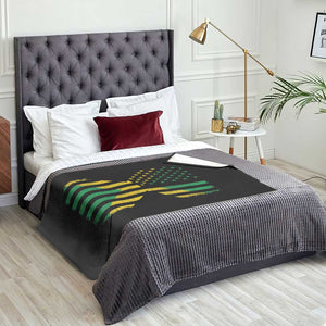 Jamaican American Distressed Patriotic Flag Throw Blanket TS11 Print Your Wear