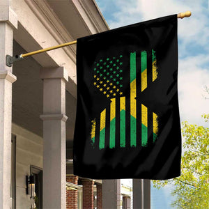 Jamaican American Distressed Patriotic Flag Garden Flag TS11 Print Your Wear