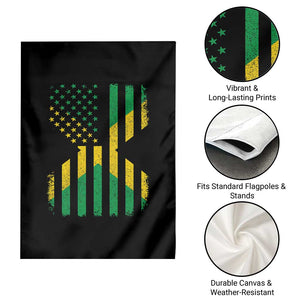 Jamaican American Distressed Patriotic Flag Garden Flag TS11 Print Your Wear