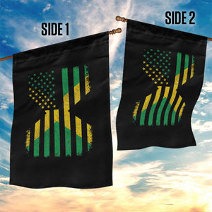 Jamaican American Distressed Patriotic Flag Garden Flag TS11 Print Your Wear