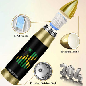 Jamaican American Distressed Patriotic Flag Bullet Tumbler TS11 Print Your Wear