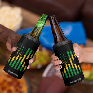 Jamaican American Distressed Patriotic Flag 4 in 1 Can Cooler Tumbler TS11 Print Your Wear