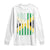 Jamaican American Distressed Patriotic Flag Long Sleeve Shirt TS11 White Print Your Wear