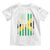 Jamaican American Distressed Patriotic Flag Toddler T Shirt TS11 White Print Your Wear