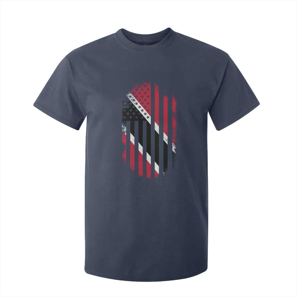 Trinidad And Tobago Trinidadian American Flag T Shirt For Kid TS11 Navy Print Your Wear