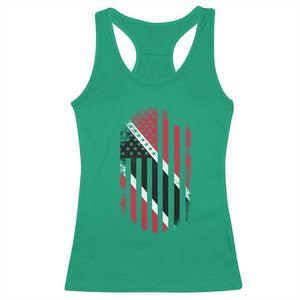 Trinidad And Tobago Trinidadian American Flag Racerback Tank Top TS11 Irish Green Print Your Wear