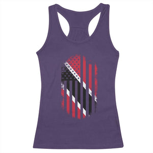 Trinidad And Tobago Trinidadian American Flag Racerback Tank Top TS11 Purple Print Your Wear