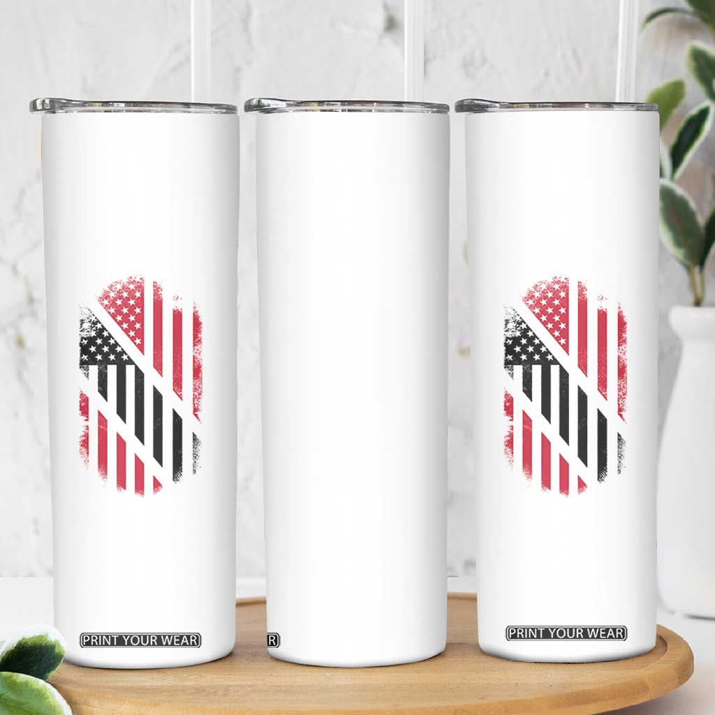 Trinidad And Tobago Trinidadian American Flag Skinny Tumbler TS11 Print Your Wear