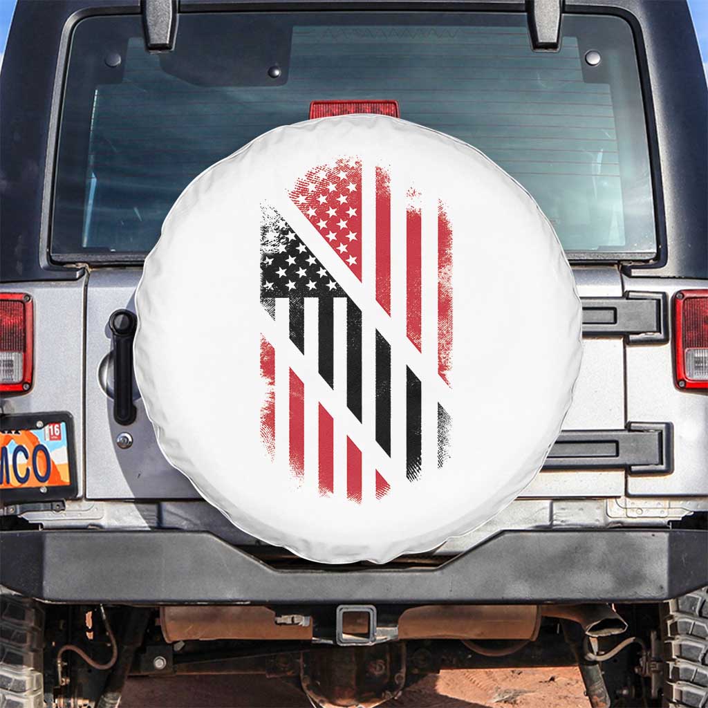 Trinidad And Tobago Trinidadian American Flag Spare Tire Cover TS11 No hole White Print Your Wear