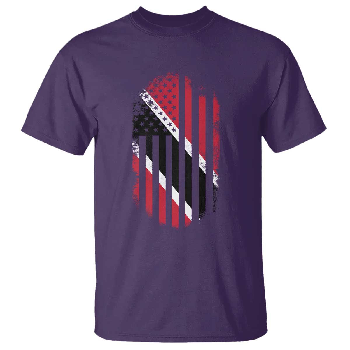 Trinidad And Tobago Trinidadian American Flag T Shirt TS11 Purple Print Your Wear