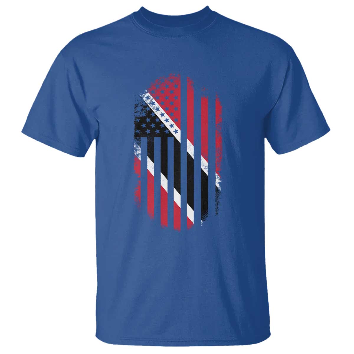 Trinidad And Tobago Trinidadian American Flag T Shirt TS11 Royal Blue Print Your Wear