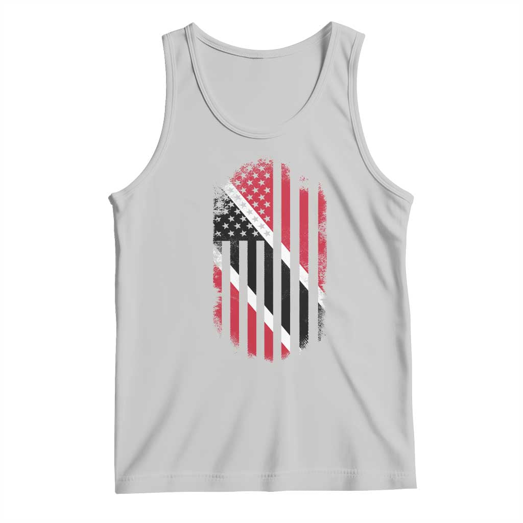 Trinidad And Tobago Trinidadian American Flag Tank Top TS11 Ash Print Your Wear