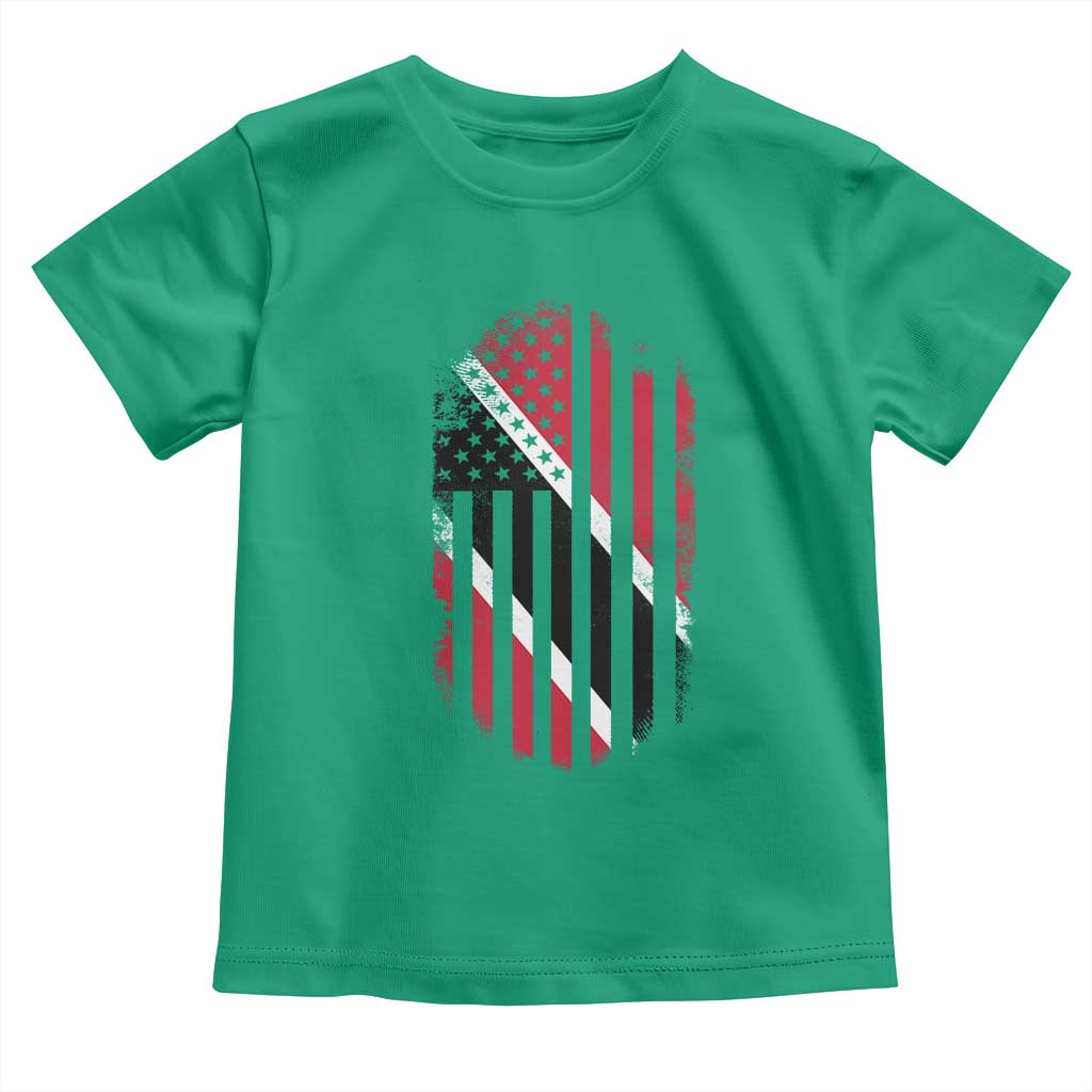 Trinidad And Tobago Trinidadian American Flag Toddler T Shirt TS11 Irish Green Print Your Wear