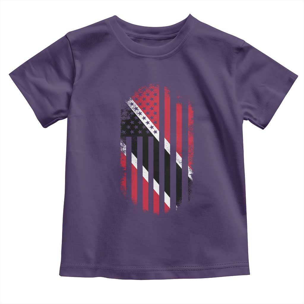 Trinidad And Tobago Trinidadian American Flag Toddler T Shirt TS11 Purple Print Your Wear