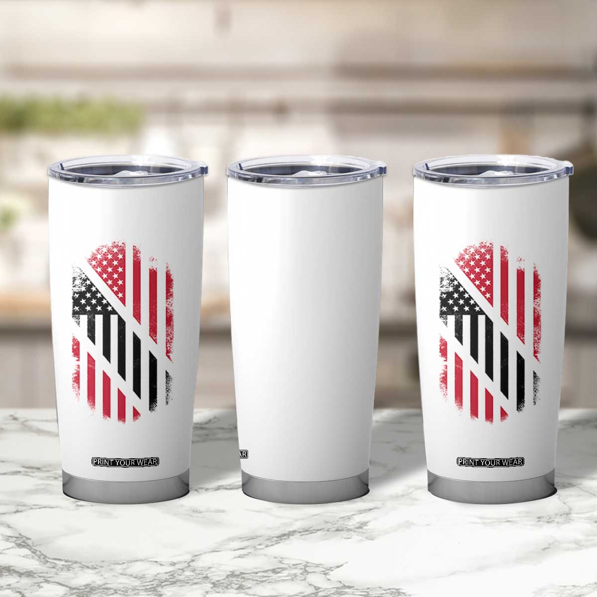 Trinidad And Tobago Trinidadian American Flag Tumbler Cup TS11 Print Your Wear