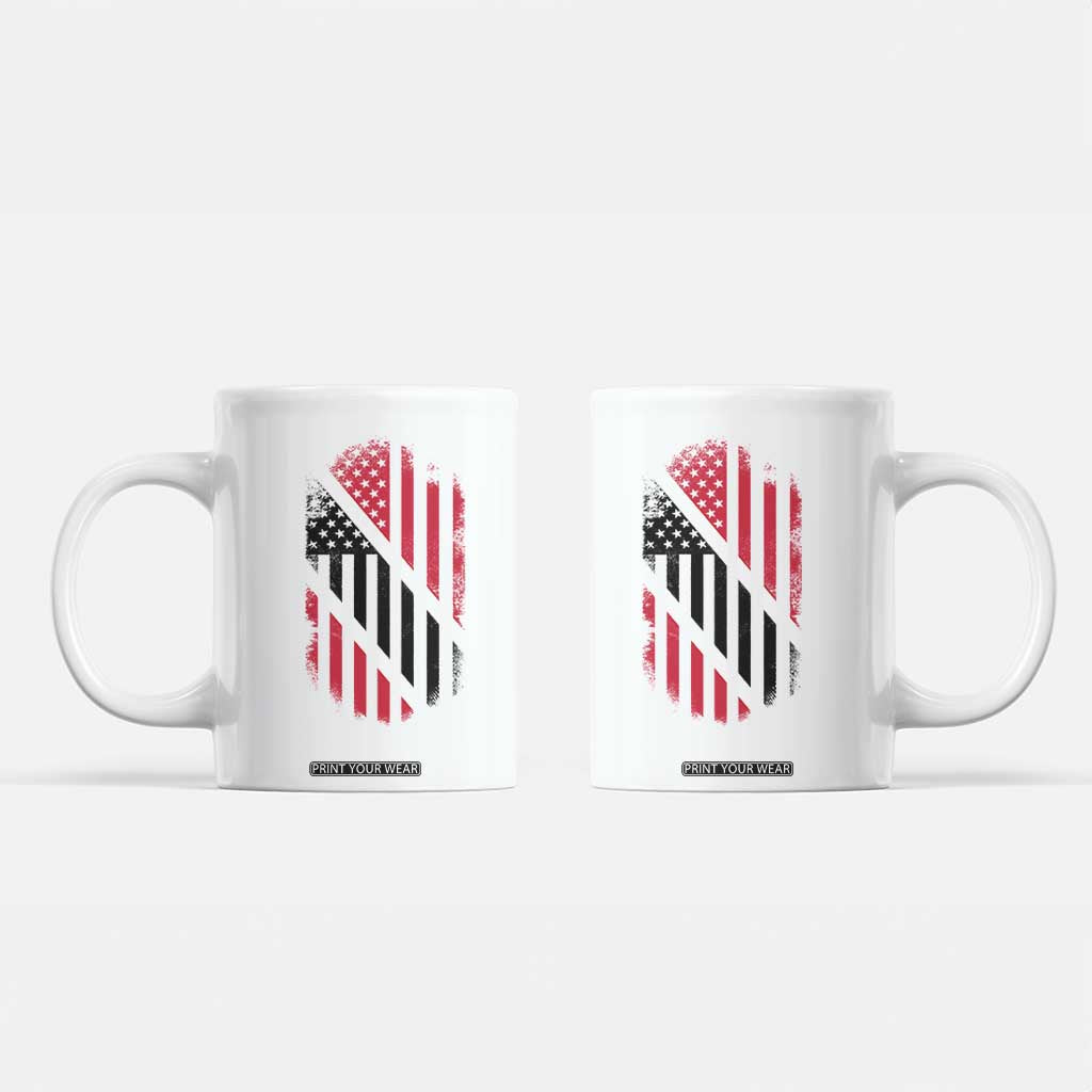 Trinidad And Tobago Trinidadian American Flag Coffee Mug TS11 White Print Your Wear