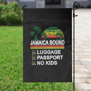 Jamaican Travel Vacation Trip Garden Flag Jamaica Bound Luggage Passport No Kids TS11 Print Your Wear