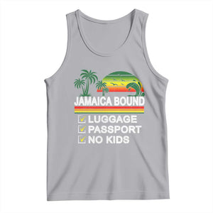 Jamaican Travel Vacation Trip Tank Top Jamaica Bound Luggage Passport No Kids TS11 Athletic Heather Print Your Wear