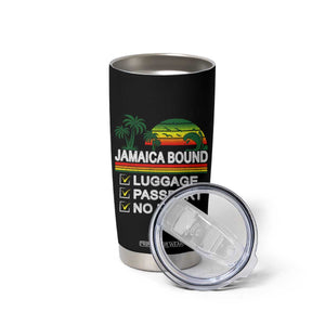 Jamaican Travel Vacation Trip Tumbler Cup Jamaica Bound Luggage Passport No Kids TS11 Print Your Wear