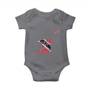 Trinidad And Tobago Baby Onesie Pride Trinidadian Roots Flag TS11 Charcoal Print Your Wear