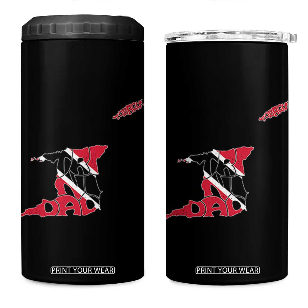 Trinidad And Tobago 4 in 1 Can Cooler Tumbler Pride Trinidadian Roots Flag TS11 One Size: 16 oz Black Print Your Wear