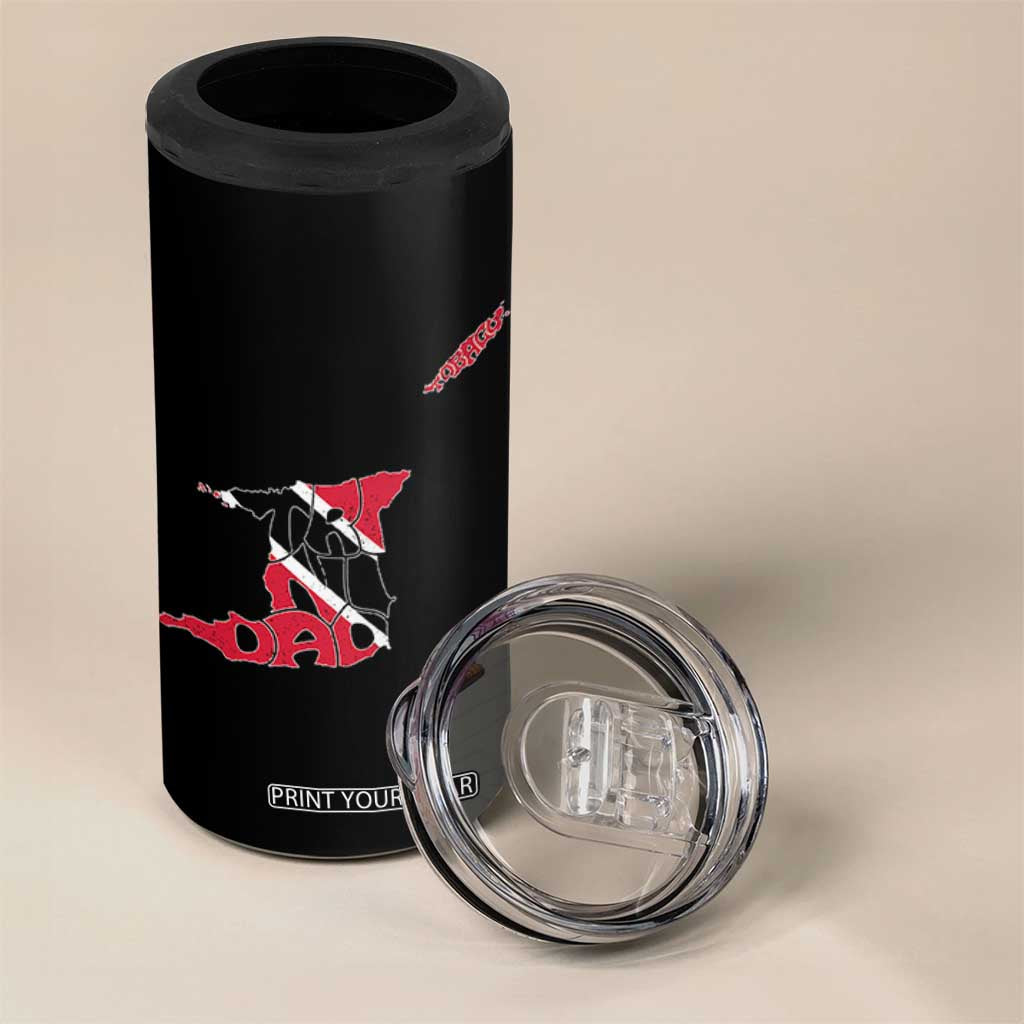 Trinidad And Tobago 4 in 1 Can Cooler Tumbler Pride Trinidadian Roots Flag TS11 Print Your Wear