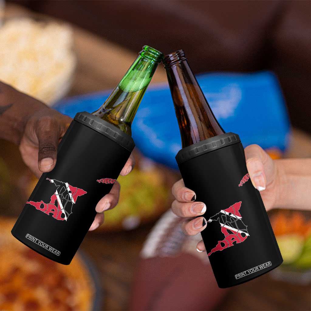 Trinidad And Tobago 4 in 1 Can Cooler Tumbler Pride Trinidadian Roots Flag TS11 Print Your Wear